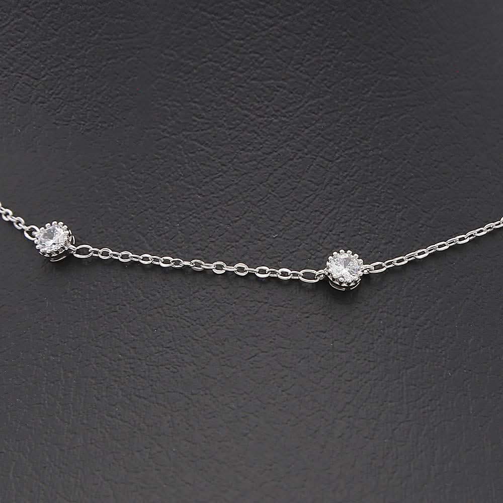 Women's Zircon Chain & Locket - Silver, Women, Chains & Lockets, Chase Value, Chase Value