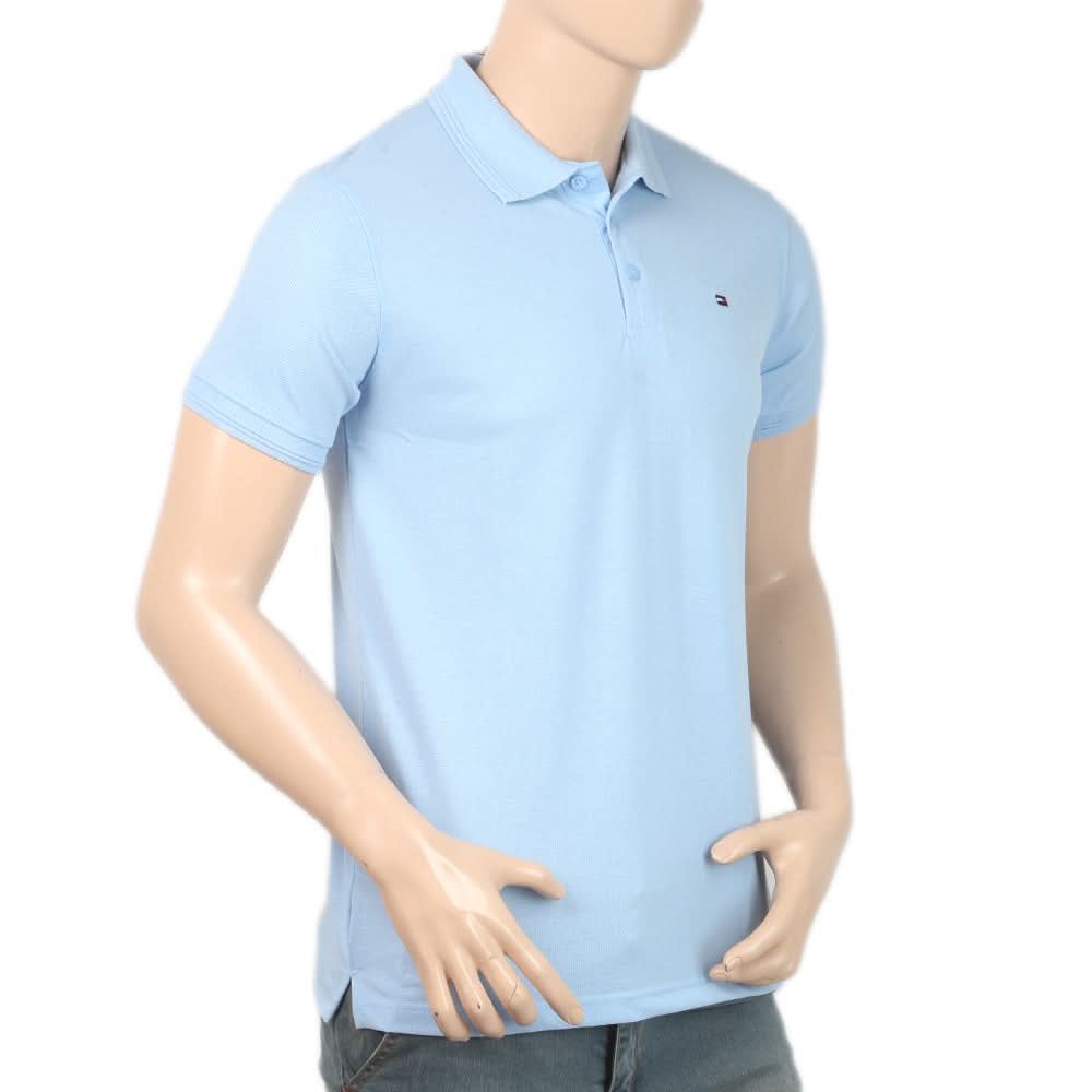 Men's Half Sleeves Polo T-Shirt - Blue, Men, T-Shirts And Polos, Chase Value, Chase Value