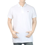 Men's Half Sleeves Polo T-Shirt - White, Men, T-Shirts And Polos, Chase Value, Chase Value