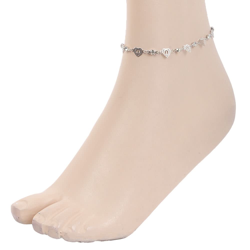 Women's Anklet - Silver, Women, Foot Jewellery, Chase Value, Chase Value