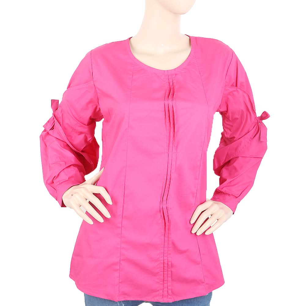 Women's Full Sleeves Top - Dark Pink, Women, T-Shirts And Tops, Chase Value, Chase Value