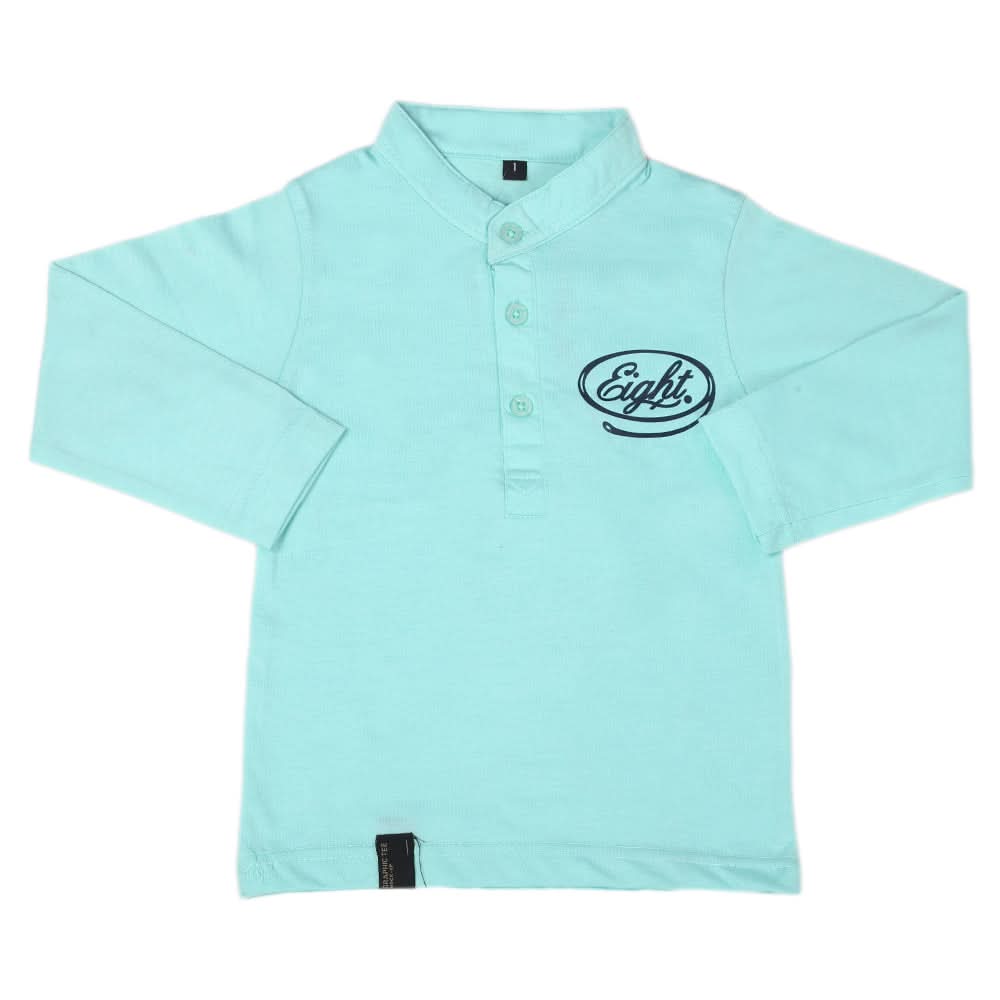 Boys Full Sleeves T-Shirt - Cyan, Kids, Boys T-Shirts, Chase Value, Chase Value
