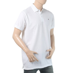 Men's Half Sleeves Polo T-Shirt - White, Men, T-Shirts And Polos, Chase Value, Chase Value