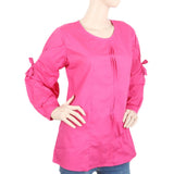 Women's Full Sleeves Top - Dark Pink, Women, T-Shirts And Tops, Chase Value, Chase Value