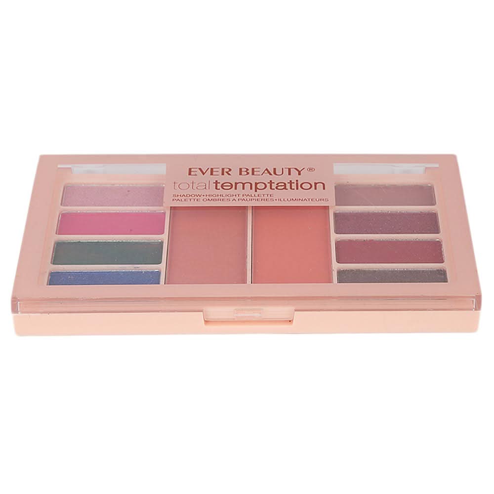 Ever Beauty Total Temptation Shadow & Highlight Palette 3051E, Beauty & Personal Care, Eyeshadow, Chase Value, Chase Value