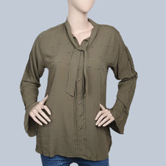 Women's Top With Front Beats - Green, Women, Ready Kurtis, Chase Value, Chase Value
