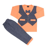 Boys 2 Pcs Suit Full Sleeves - Orange, Kids, Boys Sets And Suits, Chase Value, Chase Value