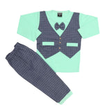 Boys 2 Pcs Suit Full Sleeves - Light Green, Kids, Boys Sets And Suits, Chase Value, Chase Value