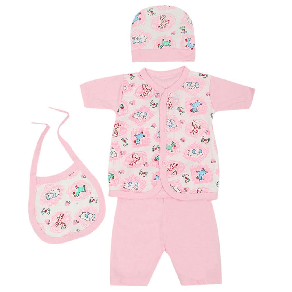 Newborn Boys Full Sleeves Suit - Light Pink, Newborn Boys Sets & Suits, Chase Value, Chase Value