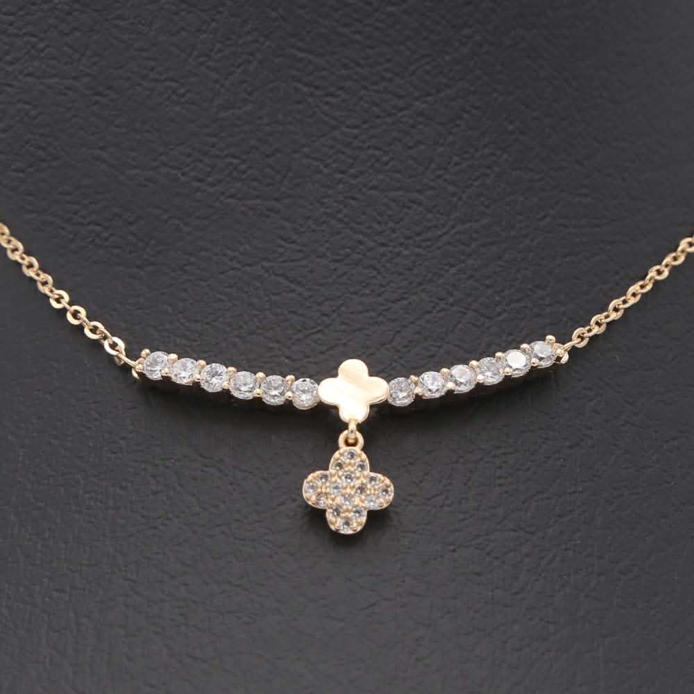 Women's Zircon Chain & Locket - Golden, Women, Chains & Lockets, Chase Value, Chase Value