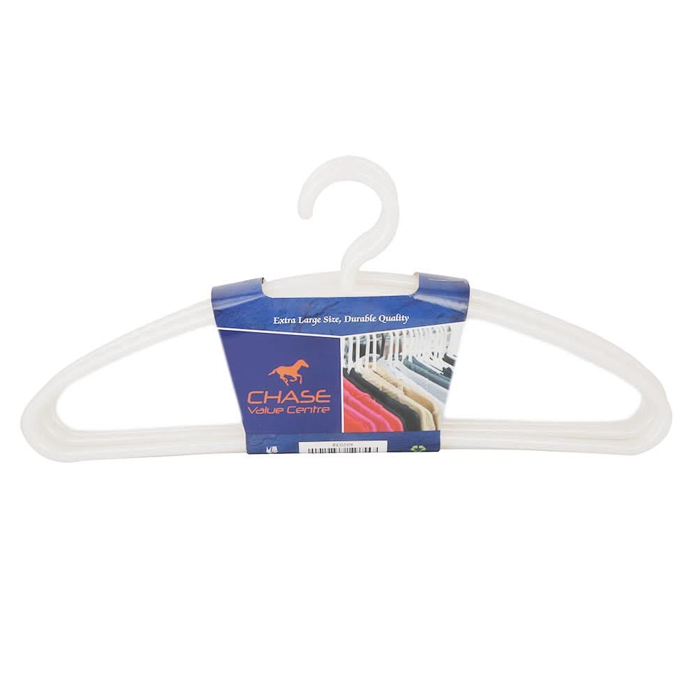 Cloth Hanger 6 Pcs - White, Home & Lifestyle, Accessories, Chase Value, Chase Value