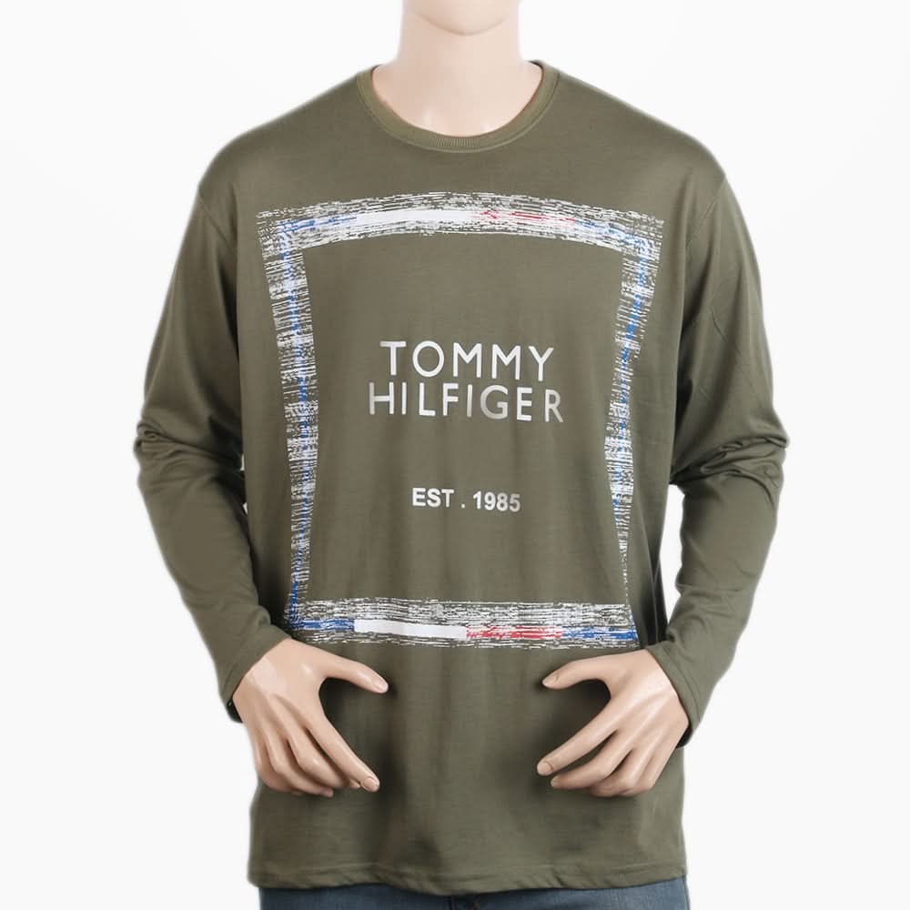 Men's Full Sleeves T-Shirt - Green, Men's T-Shirts & Polos, Chase Value, Chase Value