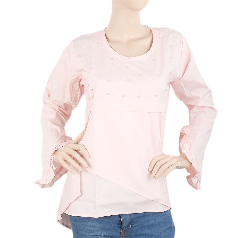 Women's Full Sleeves Top - Pink, Women, T-Shirts And Tops, Chase Value, Chase Value