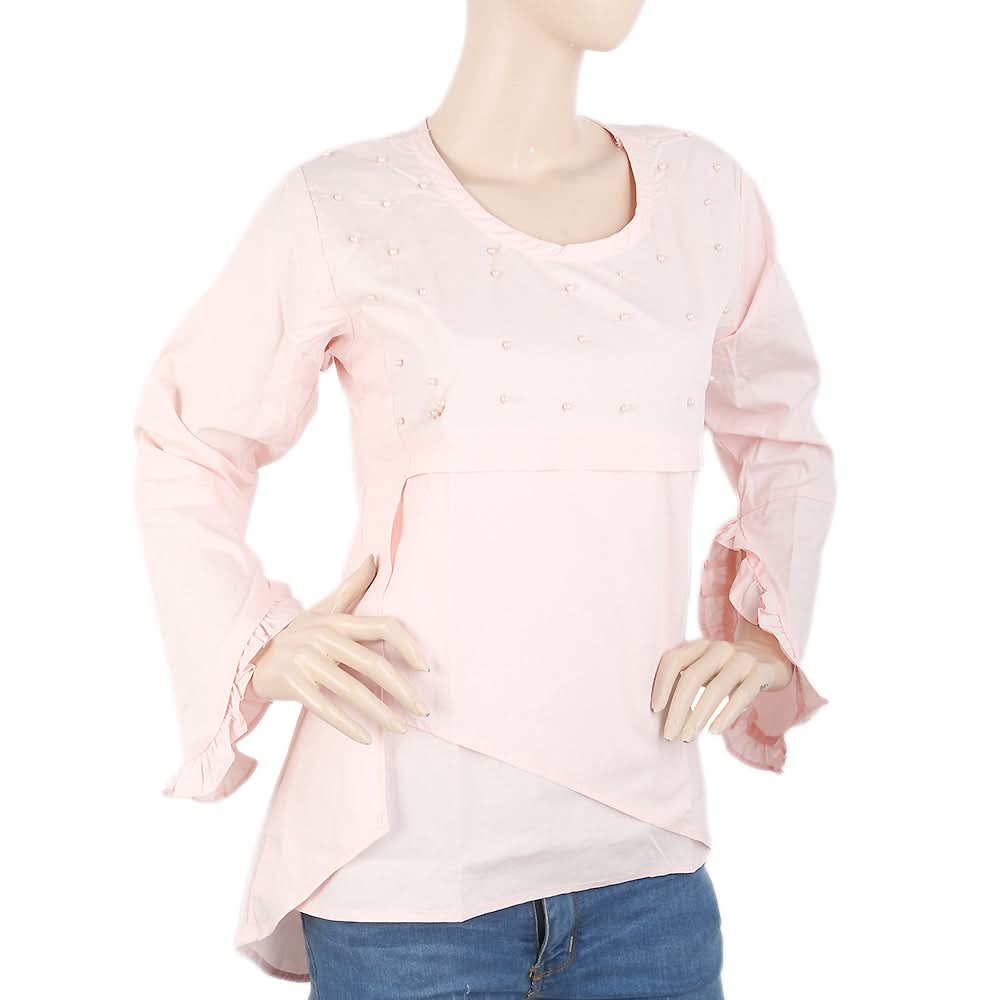 Women's Full Sleeves Top - Pink, Women, T-Shirts And Tops, Chase Value, Chase Value