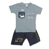 Boys Half Sleeves Suit (2207) - Blue, Kids, Boys Sets And Suits, Chase Value, Chase Value