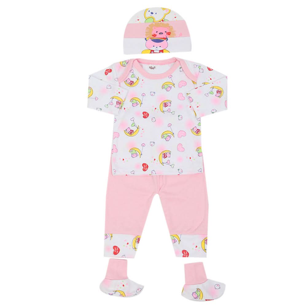 Newborn Girls Suit 10 Pcs - Light Pink, Newborn Girls Sets & Suits, Chase Value, Chase Value