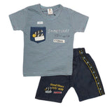 Boys Half Sleeves Suit (2207) - Blue, Kids, Boys Sets And Suits, Chase Value, Chase Value
