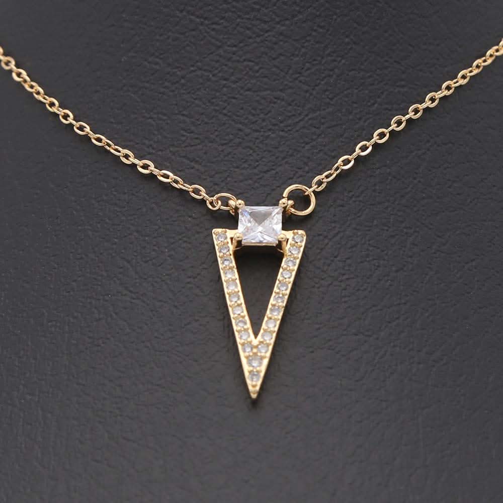 Women's Zircon Chain & Locket - Golden, Women, Chains & Lockets, Chase Value, Chase Value