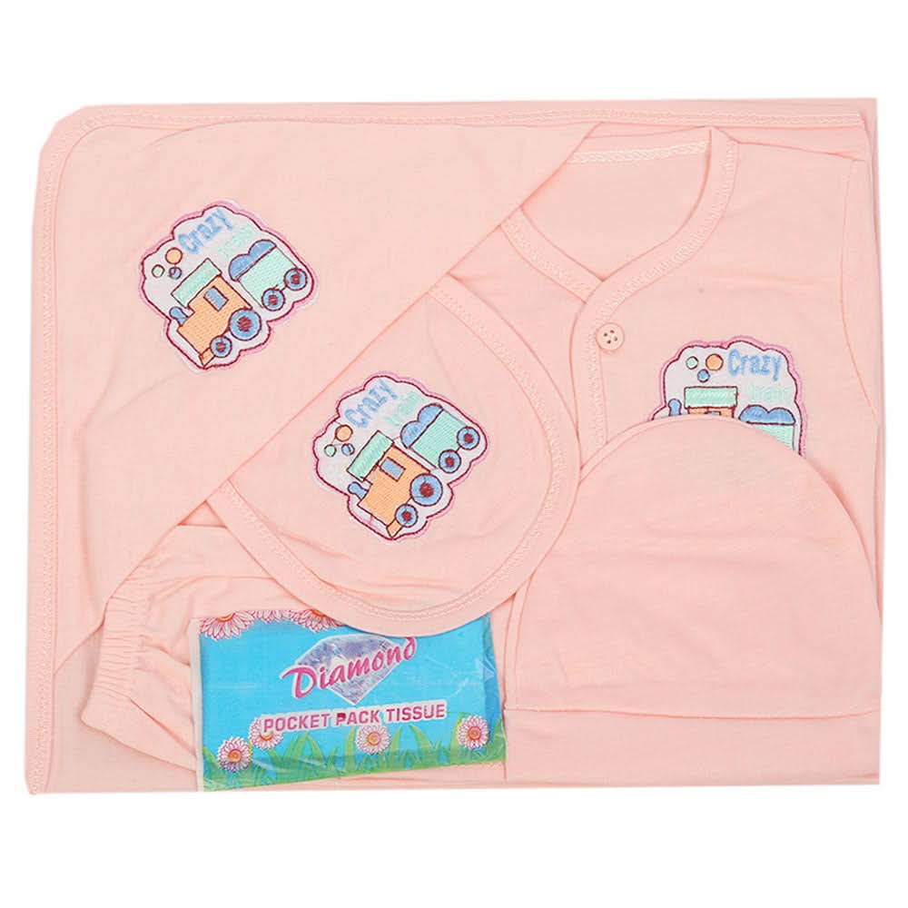 Newborn Boys Full Sleeves Suit - Light Pink, Newborn Boys Sets & Suits, Chase Value, Chase Value