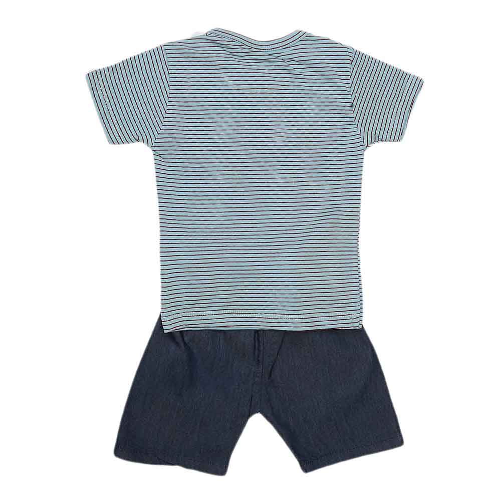 Boys Half Sleeves Suit (2207) - Blue, Kids, Boys Sets And Suits, Chase Value, Chase Value