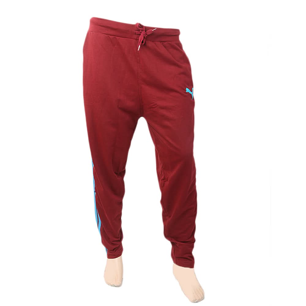 Men's Fancy Zip Trouser - Maroon, Men, Lowers And Sweatpants, Chase Value, Chase Value