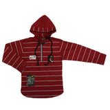 Boys Full Sleeves Shirt With Handsfree - Maroon, Kids, Boys Shirts, Chase Value, Chase Value