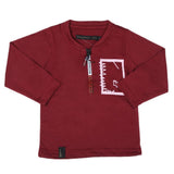 Boys Full Sleeves T-Shirt - Maroon, Kids, Boys T-Shirts, Chase Value, Chase Value