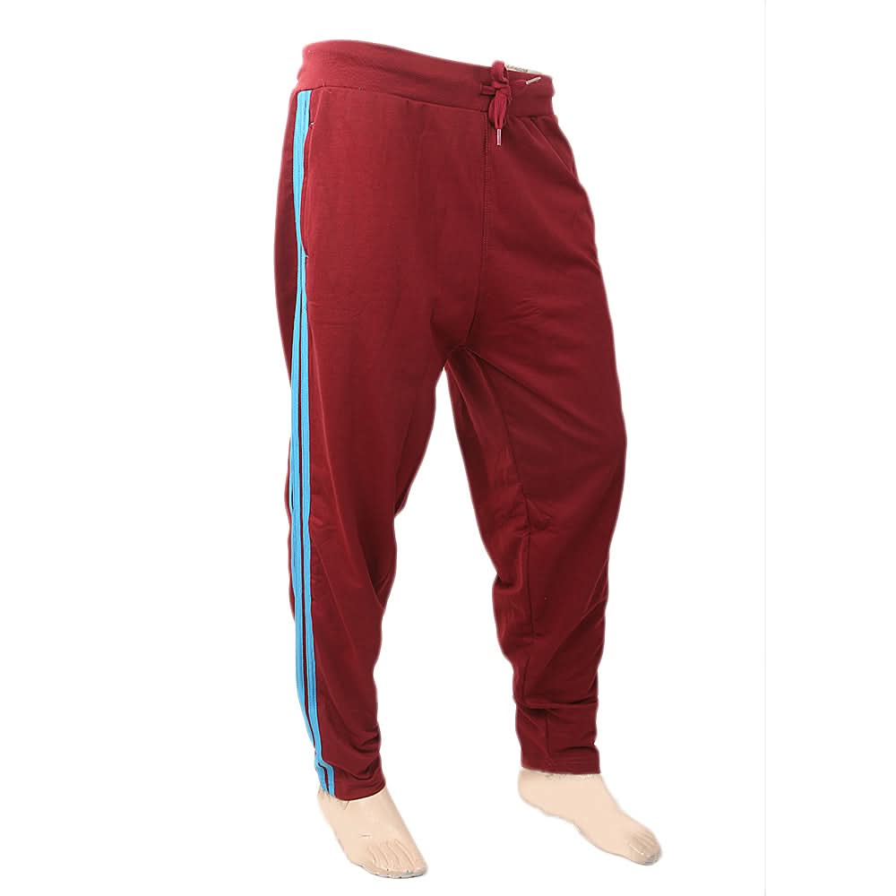 Men's Fancy Zip Trouser - Maroon, Men, Lowers And Sweatpants, Chase Value, Chase Value