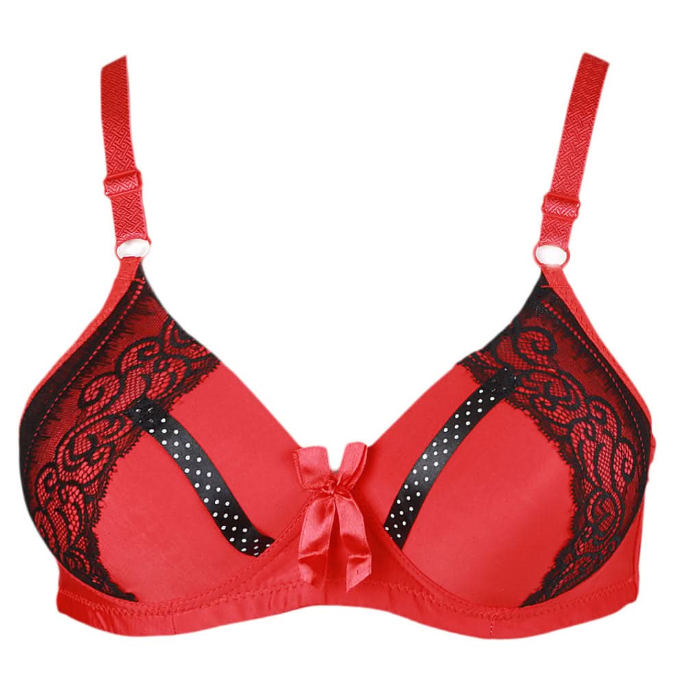 Women's Foam Bra (UA-501) M05 - Red, Women, Bras, Chase Value, Chase Value