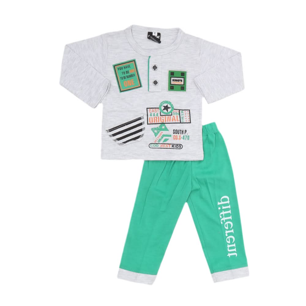 Newborn Boys Suits Full Sleeves - Green, Kids, Boys Sets And Suits, Chase Value, Chase Value