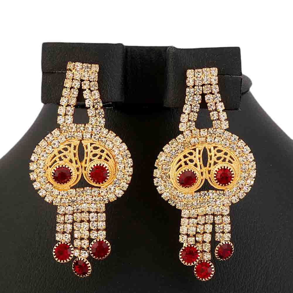 Women's Fancy Jewellery Set - Golden Red, Women, Jewellery Set, Chase Value, Chase Value