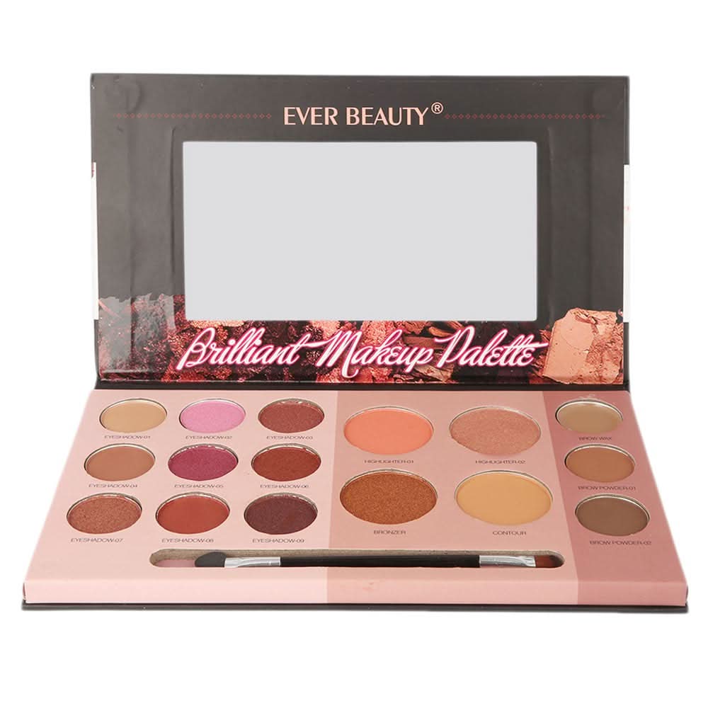 Ever Beauty Brilliant Makeup Palette 3068E, Beauty & Personal Care, Makeup Kits And Pallets, Chase Value, Chase Value