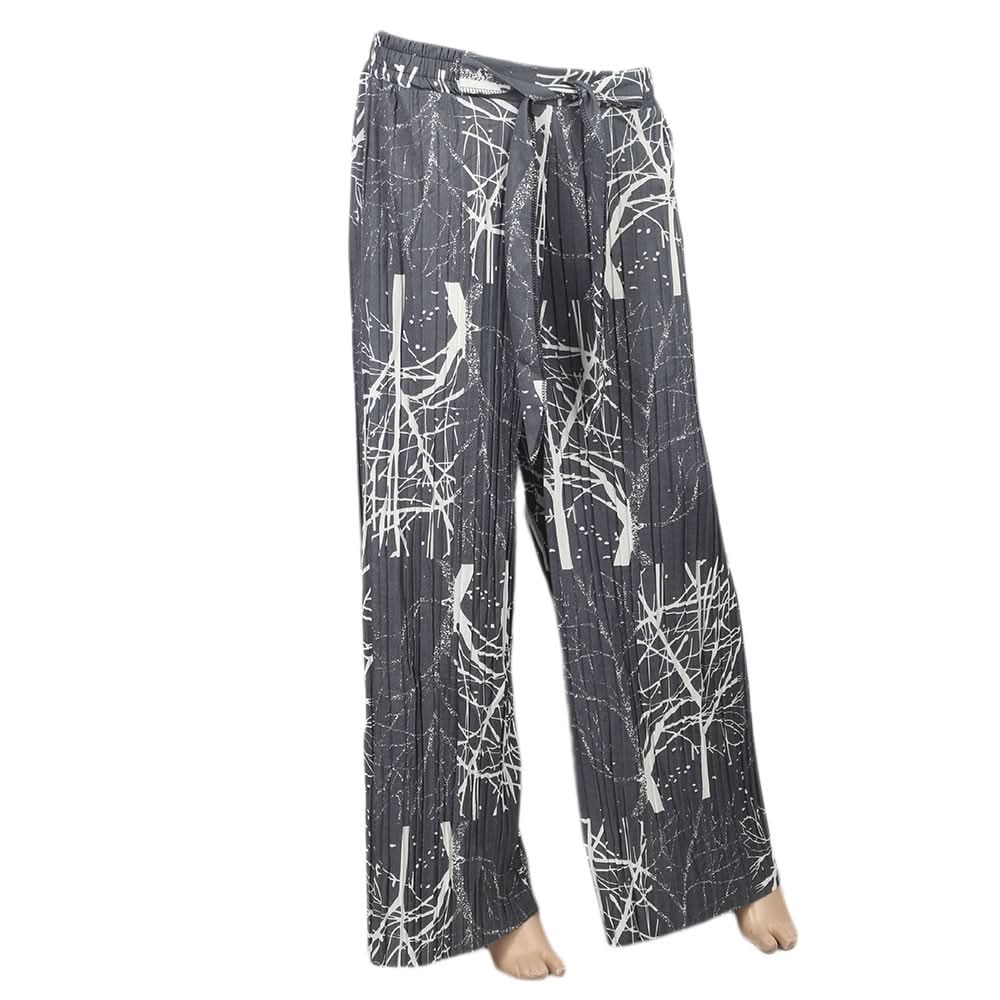 Women's Printed Trouser - Grey, Women, Pants & Tights, Chase Value, Chase Value