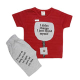 Boys Half Sleeves Suit (2177) - Maroon, Kids, Boys Sets And Suits, Chase Value, Chase Value