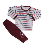 Boys 2 Pcs Suit Full Sleeves - Maroon, Kids, Boys Sets And Suits, Chase Value, Chase Value