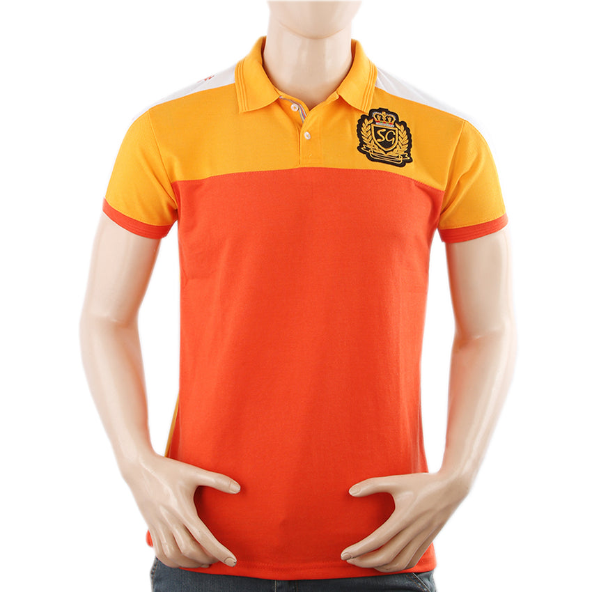 Men's Half Sleeves Polo T-Shirt - Yellow, Men, T-Shirts And Polos, Chase Value, Chase Value
