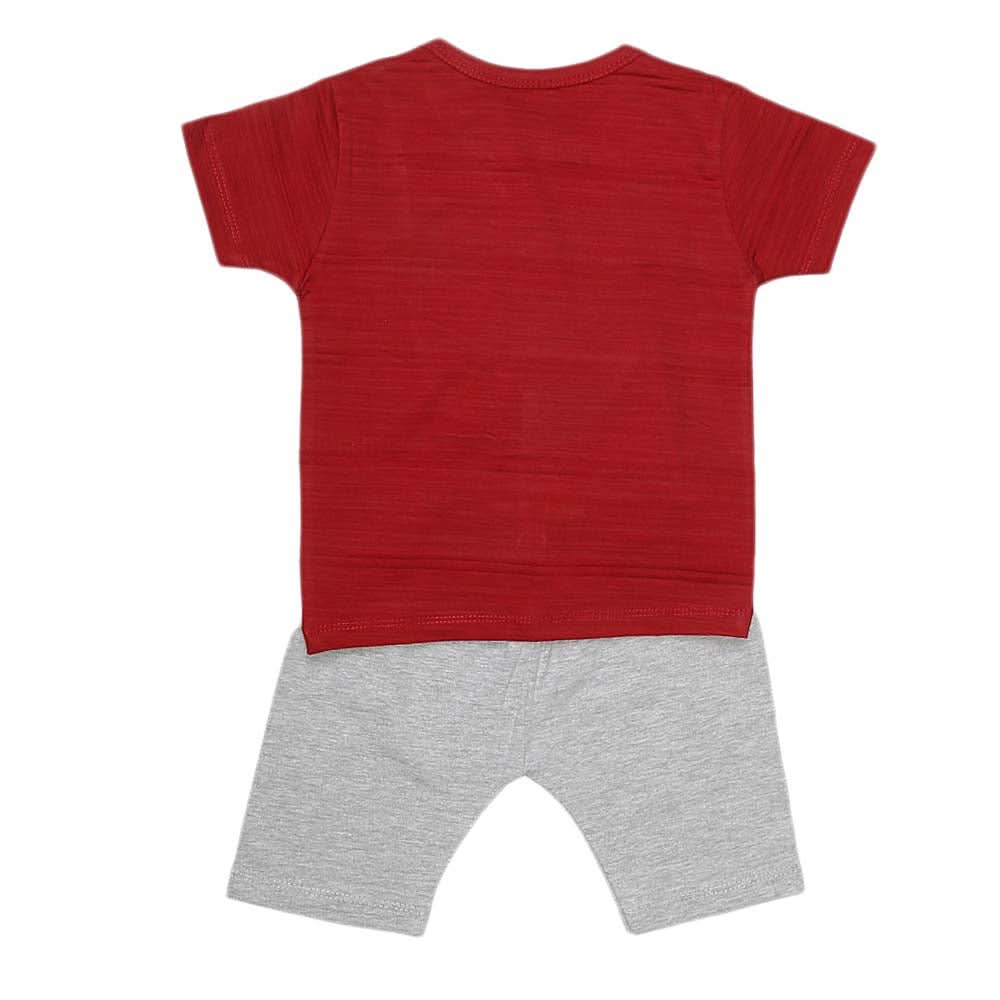 Boys Half Sleeves Suit (2177) - Maroon, Kids, Boys Sets And Suits, Chase Value, Chase Value