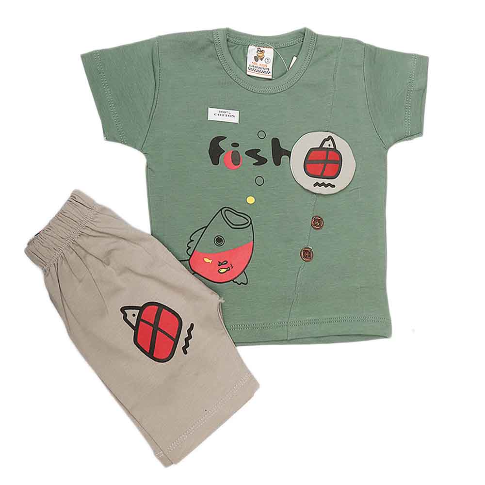 Newborn 2 Piece Suit - Green, Kids, New Born Boys Sets And Suits, Chase Value, Chase Value