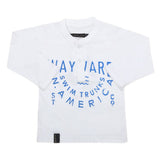 Boys Full Sleeves T-Shirt - White, Kids, Boys T-Shirts, Chase Value, Chase Value