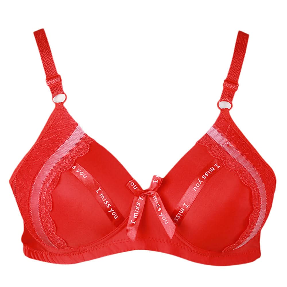 Women's Foam Bra (UA-501) M06 - Red, Women, Bras, Chase Value, Chase Value