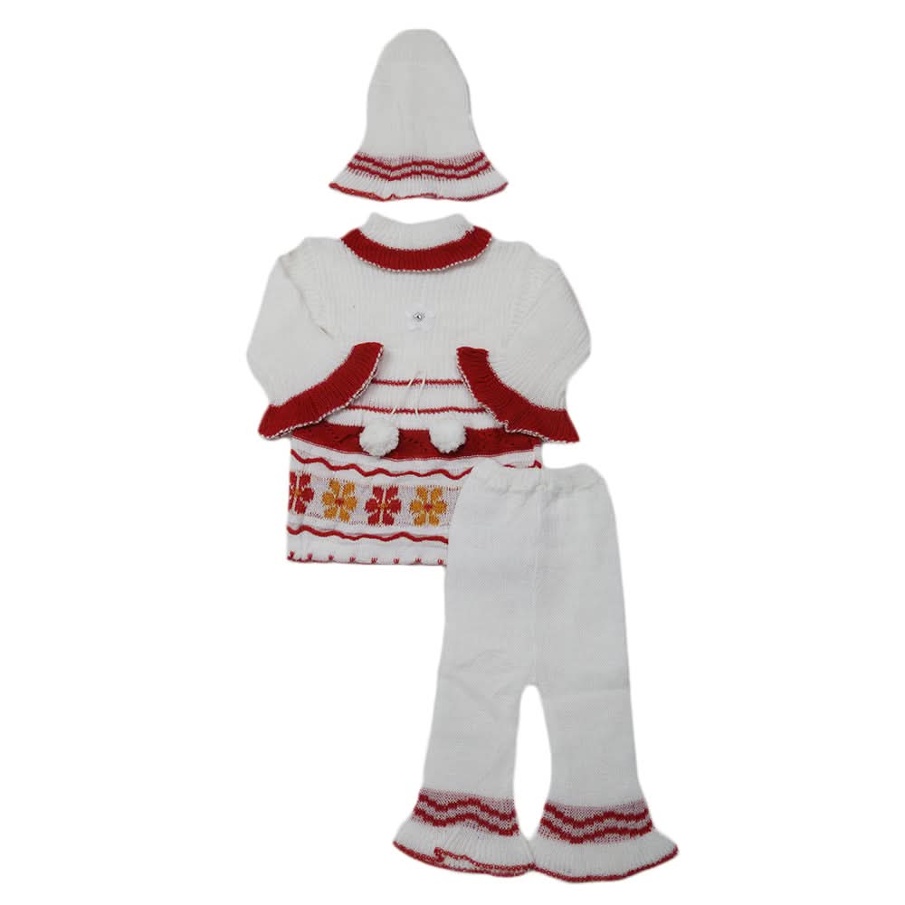 Newborn Girls Irani Suit - Red, Kids, NB Girls Sets And Suits, Chase Value, Chase Value