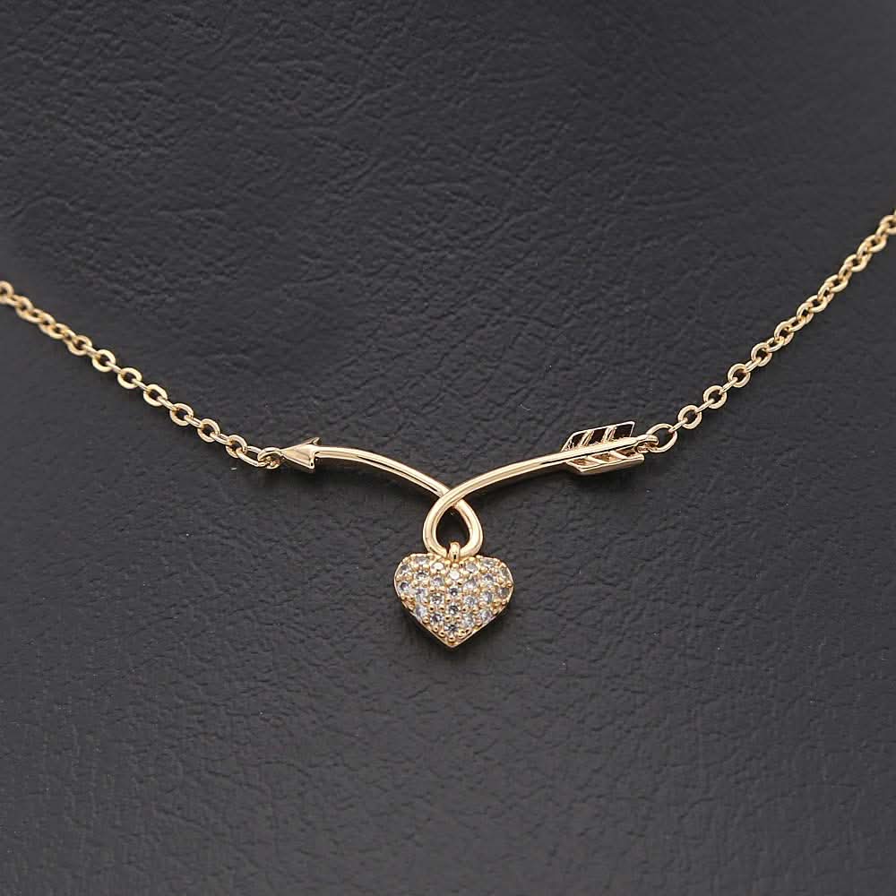 Women's Zircon Chain & Locket - Golden, Women, Chains & Lockets, Chase Value, Chase Value