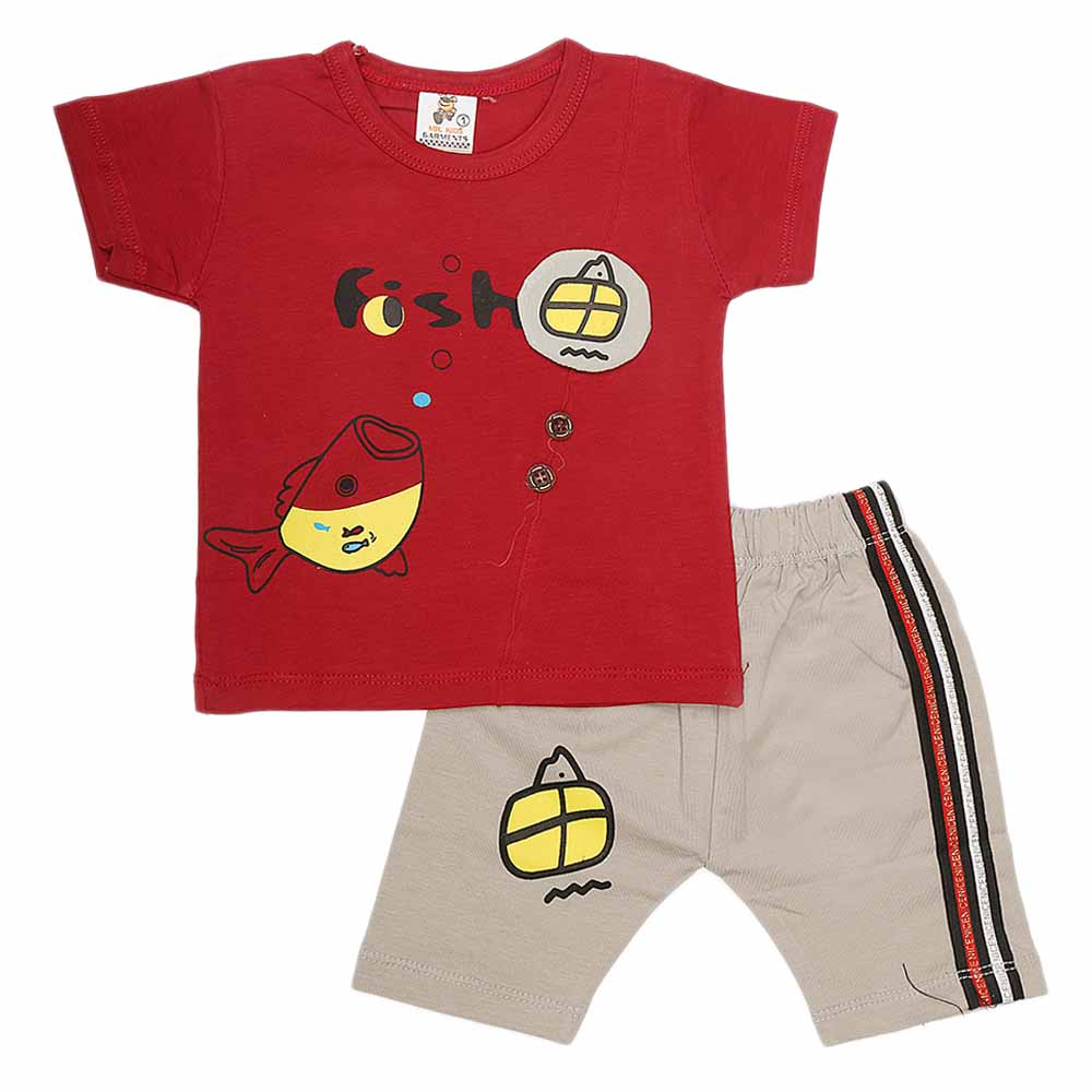 Newborn 2 Piece Suit - Maroon, Kids, NB Boys Sets And Suits, Chase Value, Chase Value
