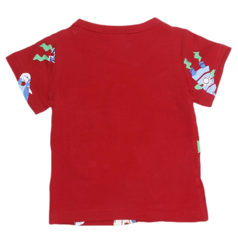 Newborn Boys T-Shirt - Maroon - test-store-for-chase-value