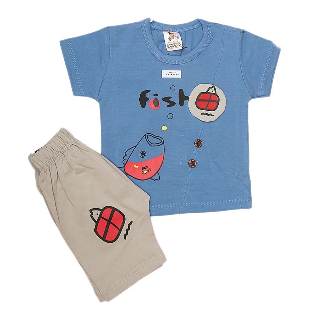 Newborn 2 Piece Suit - Blue, Kids, New Born Boys Sets And Suits, Chase Value, Chase Value