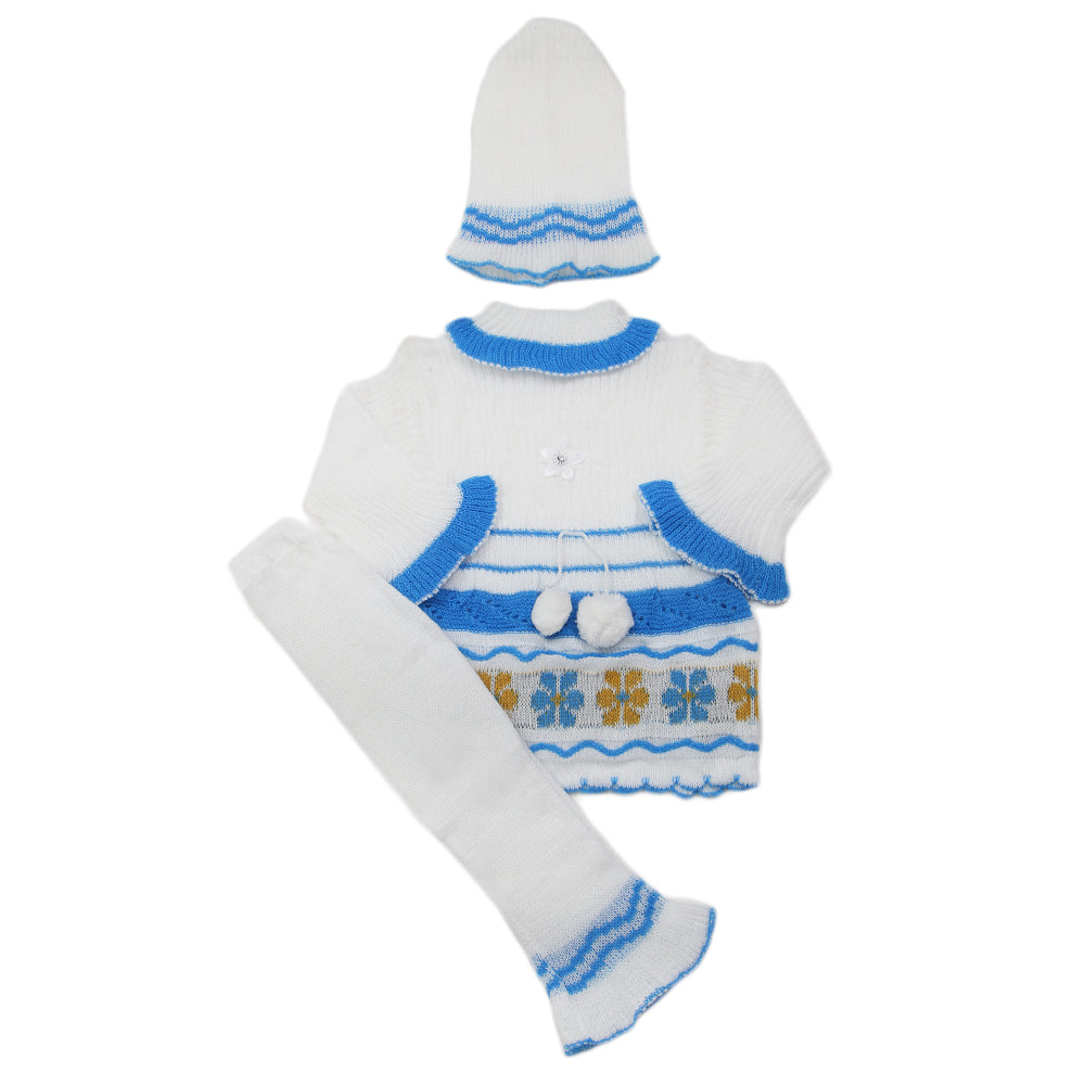 Newborn Girls Irani Suit - Blue, Kids, NB Girls Sets And Suits, Chase Value, Chase Value