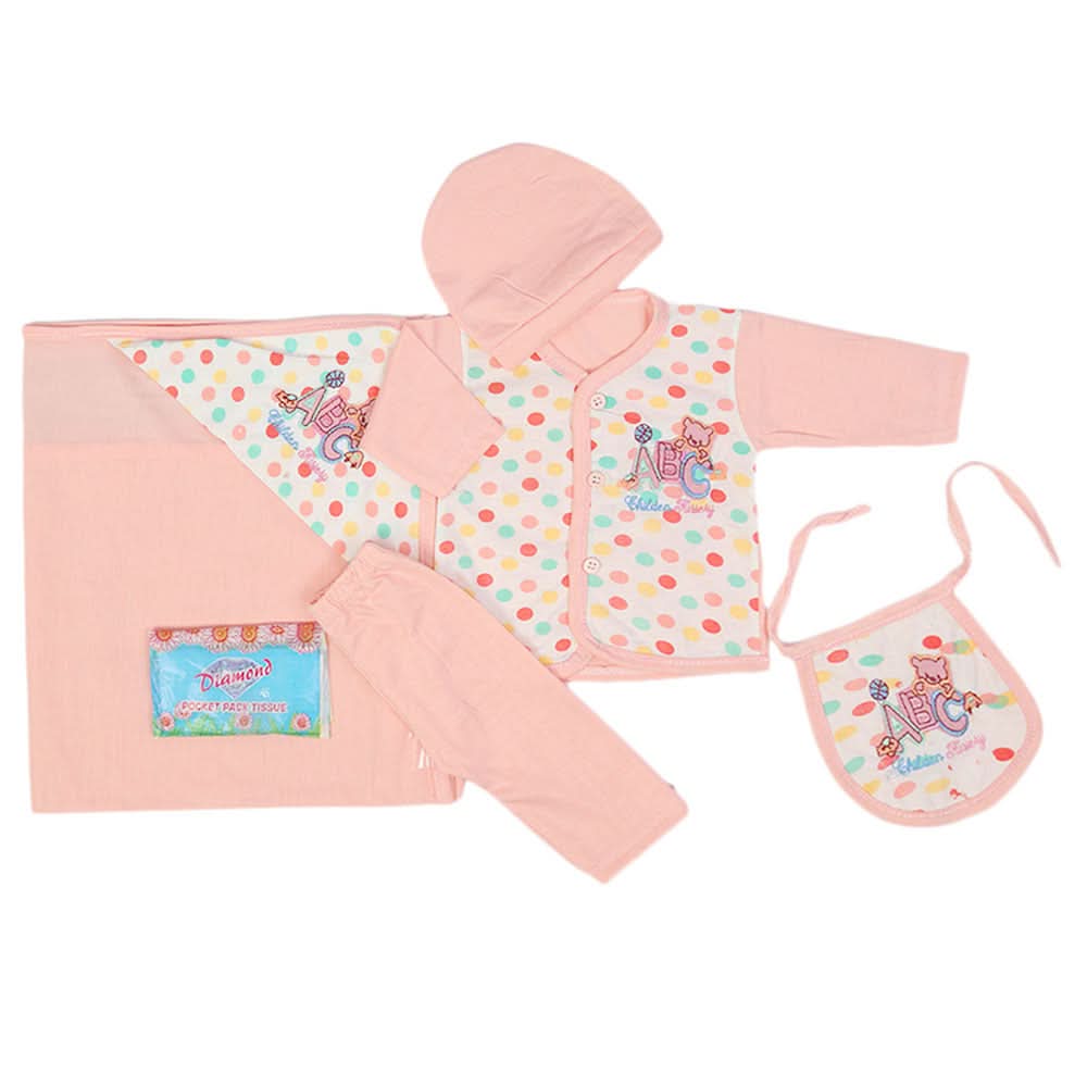 Newborn Boys Full Sleeves Suit - Light Pink, Newborn Boys Sets & Suits, Chase Value, Chase Value