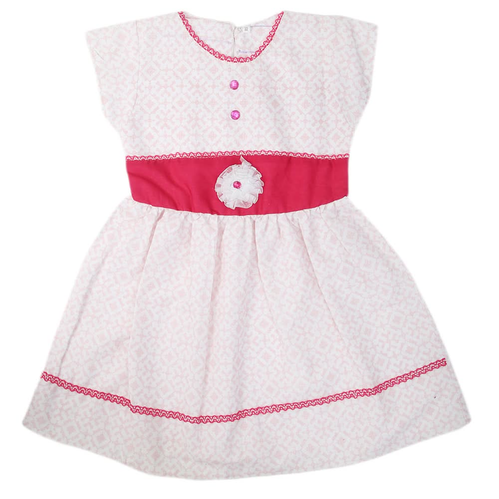 Girls Cotton Frock - Pink, Kids, Girls Frocks, Chase Value, Chase Value