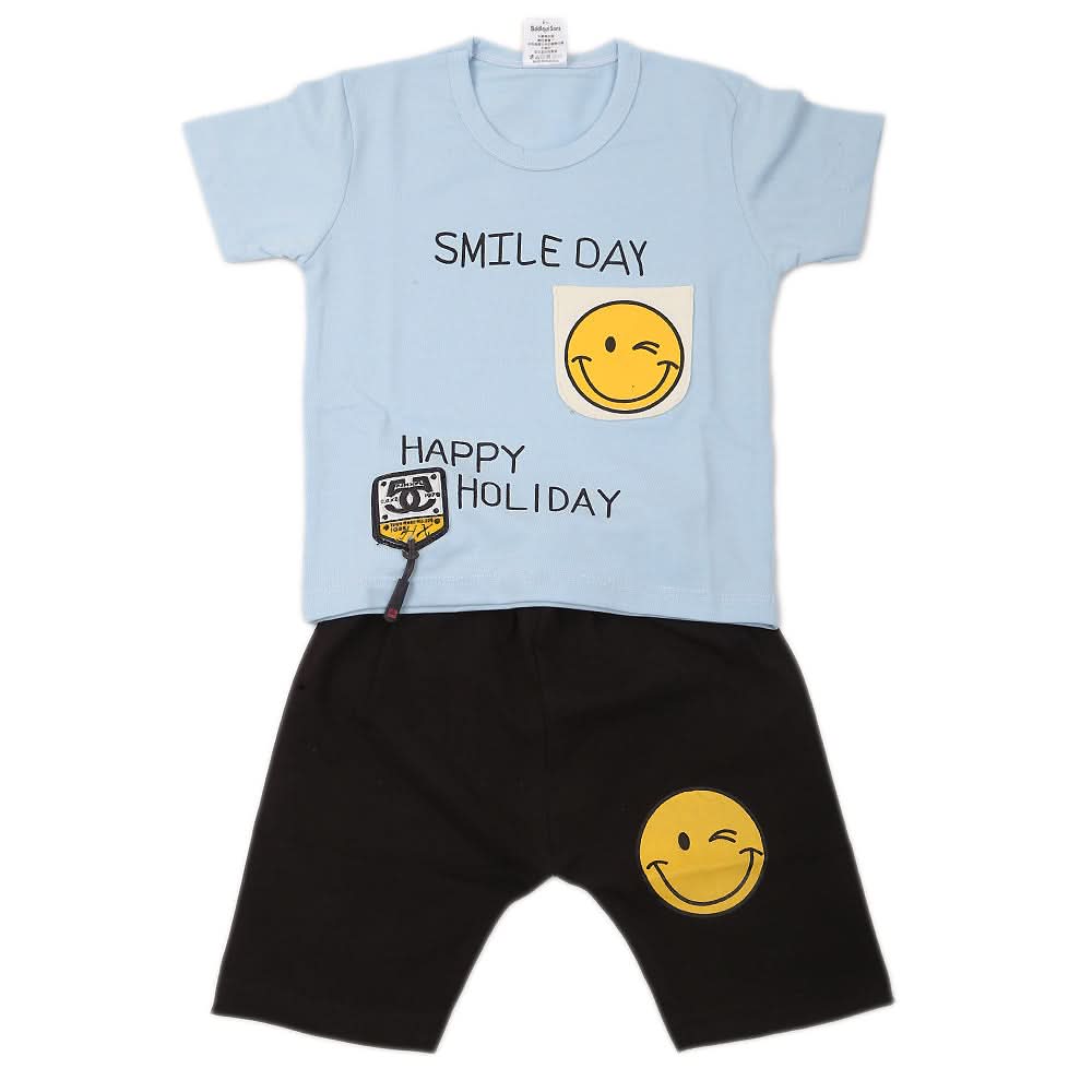 Boys Half Sleeves Suit - Sky Blue, Kids, Boys Sets And Suits, Chase Value, Chase Value