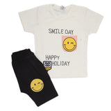 Boys Half Sleeves Suit - Off White, Kids, Boys Sets And Suits, Chase Value, Chase Value